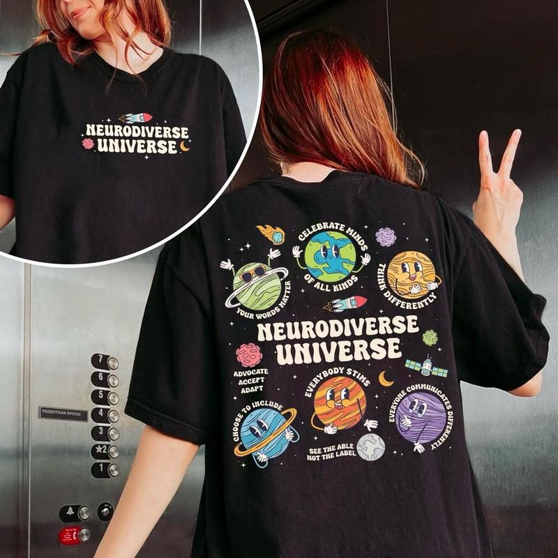 Neurodiverse Universe Shirt, Autism Awareness Sweatshirt, Space Neurodiversity Shirt, Special Education Shirt Hoodie