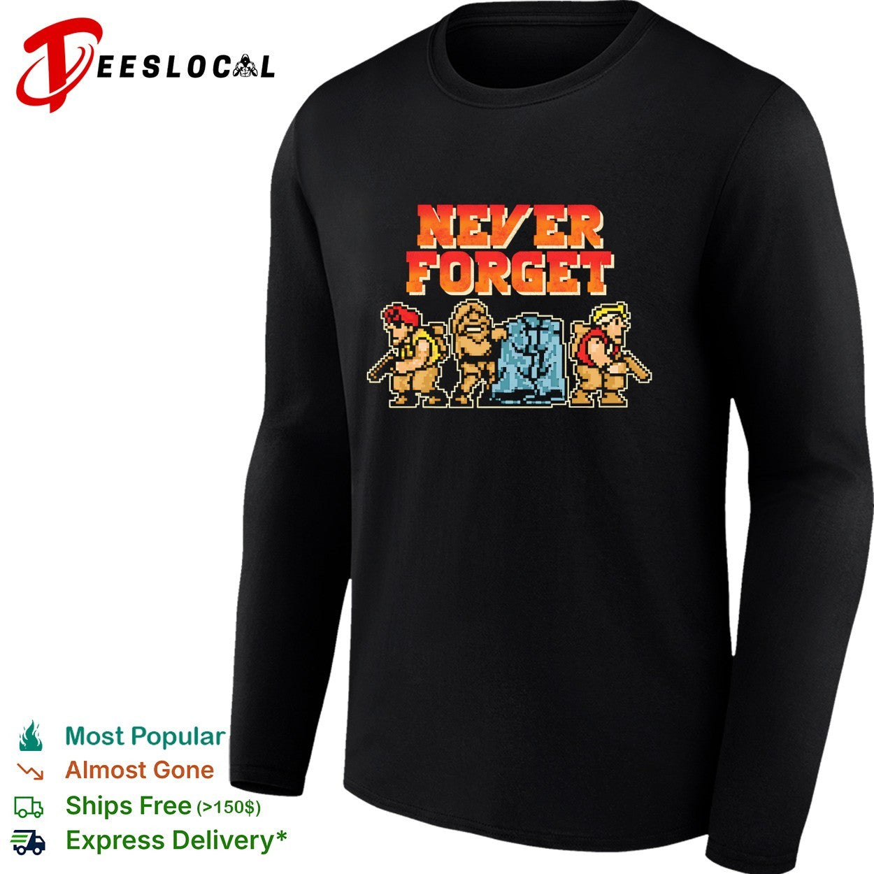 Never Forget Metal Slug pixel shirt