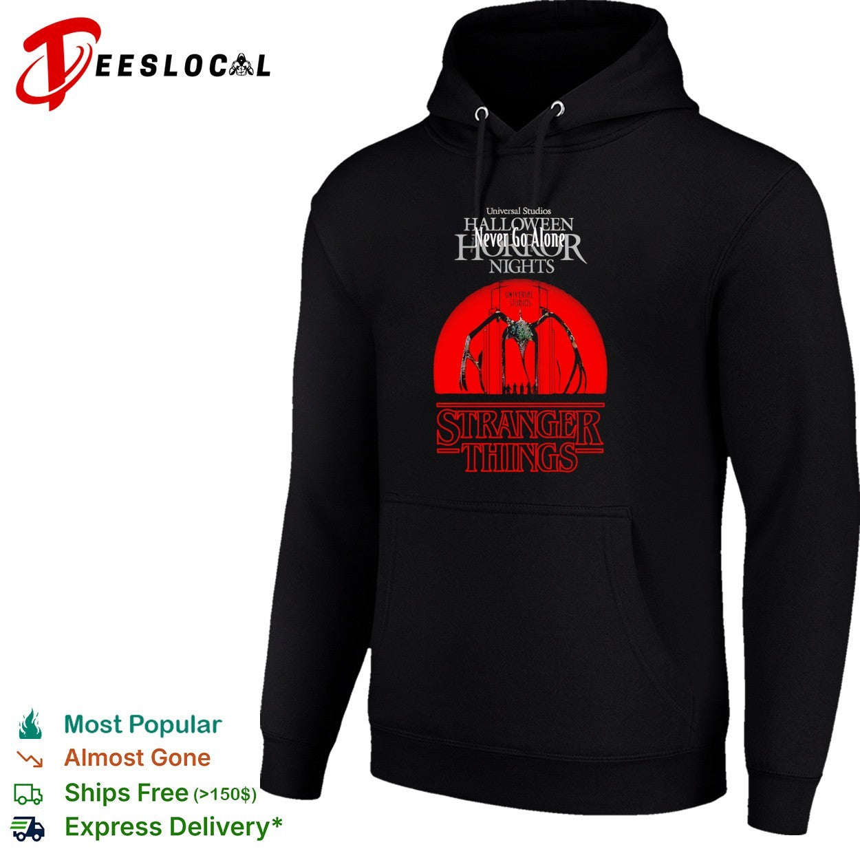 Never Go Alone Stranger Things shirt