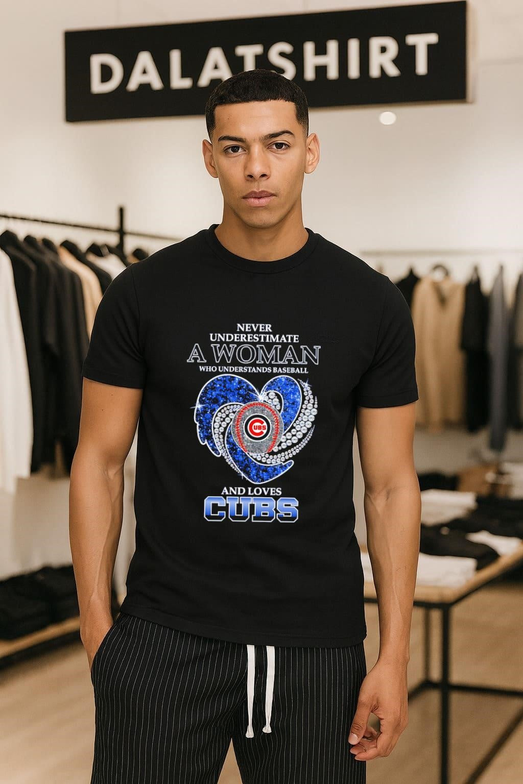 Never Underestimate a Woman Who Understands Baseball and Loves Cubs shirt