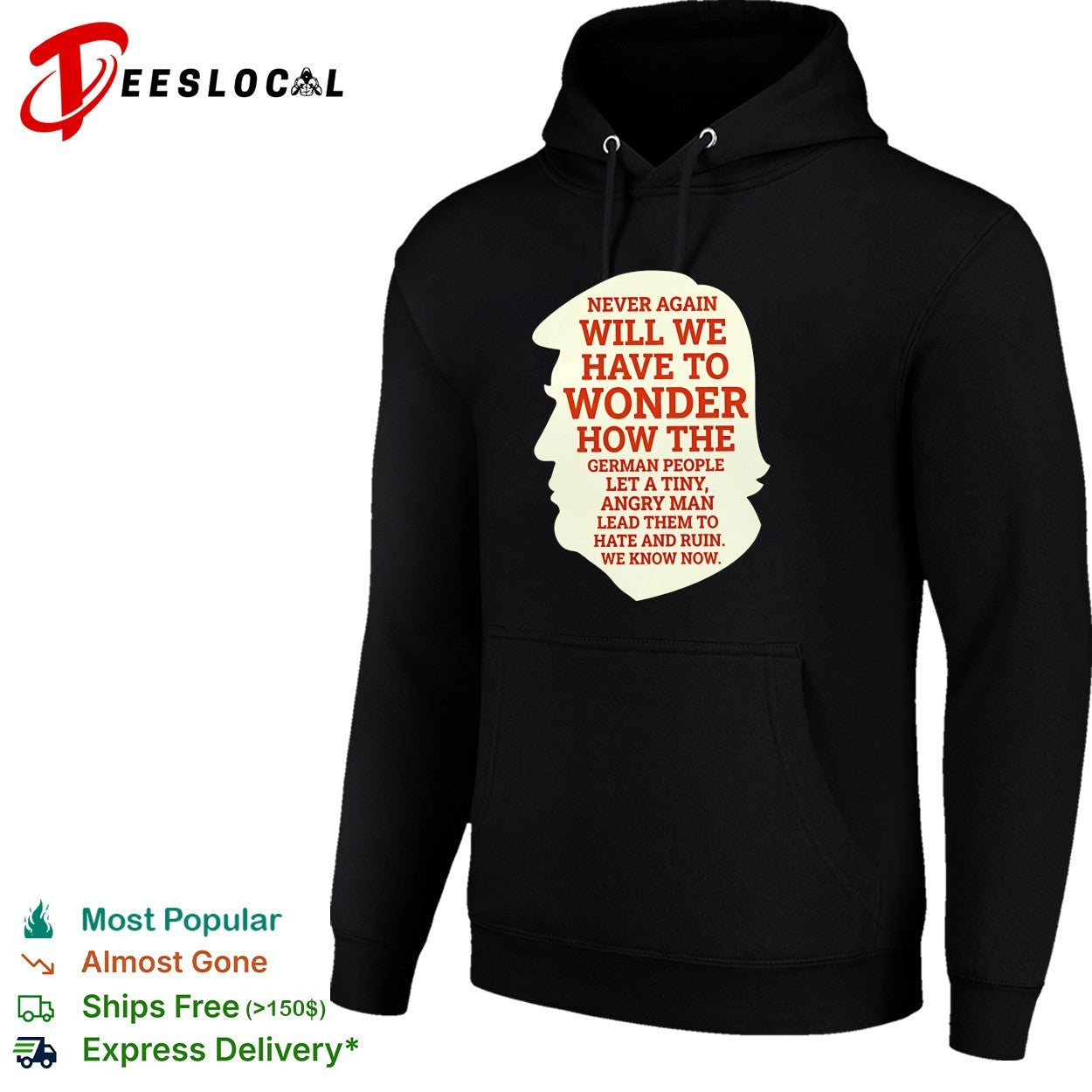 Never again will we have to wonder how the German people silhouette graphic shirt