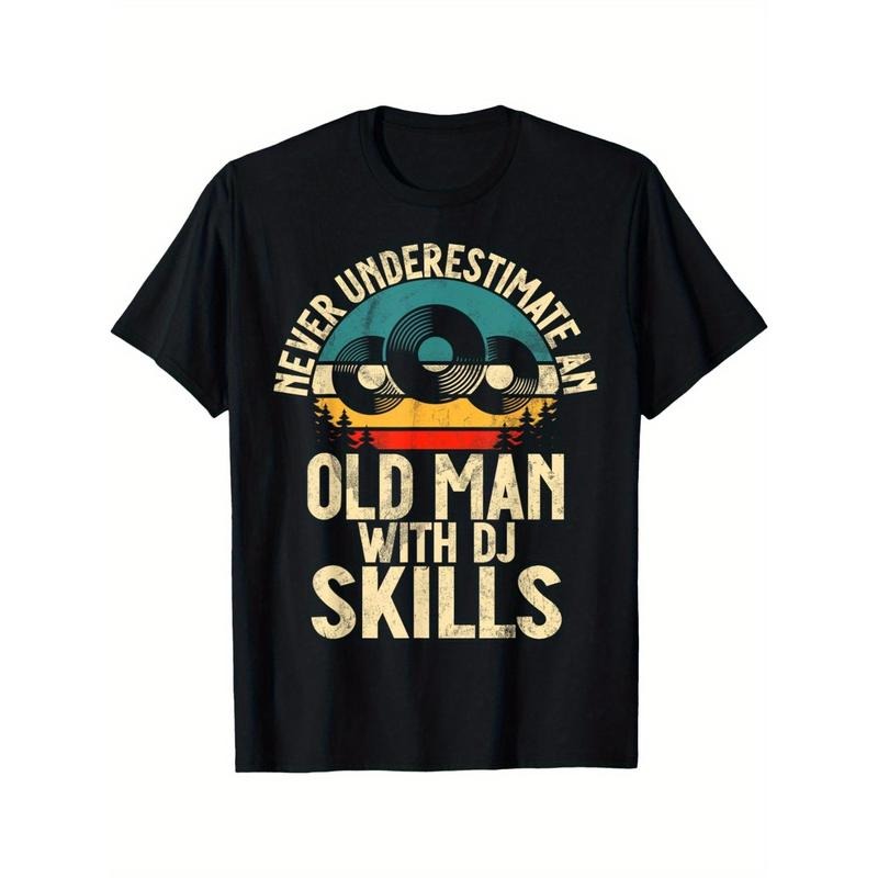 Never underestimate an old DJ T-shirt with DJ skills made in usa Hoodie, Sweatshirt | TeeBloomCo.com