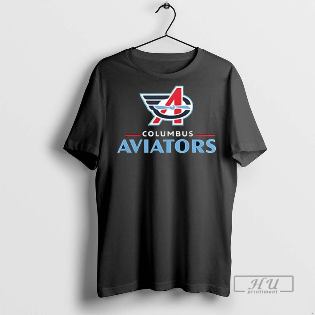 New Columbus Aviators Map Logo Double Sided Tee Shirts Sweatshirt Hoodies