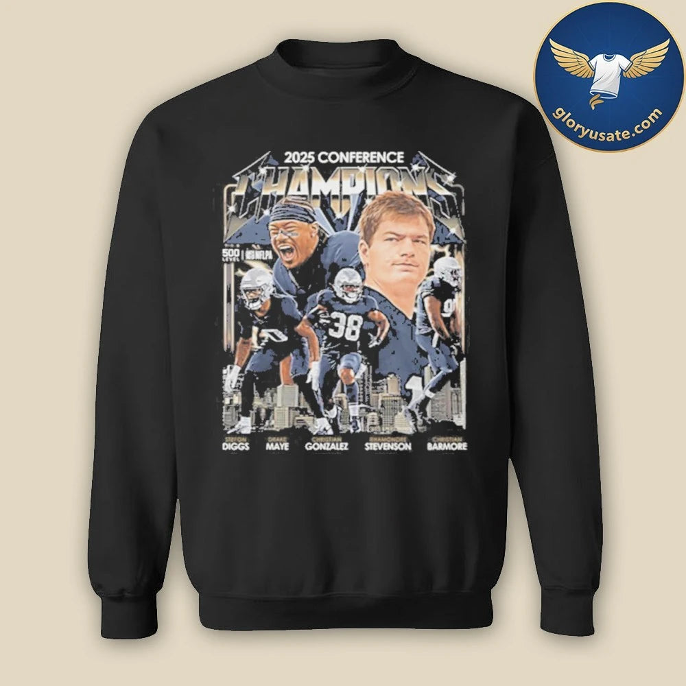 New England Football 2025 Conference Champions T-Shirt