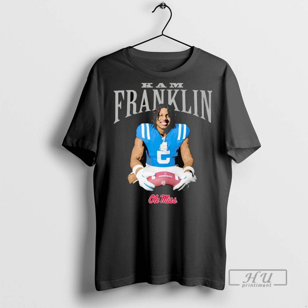 New Kam Franklin Portrait Smile Ole Miss Tee Shirts Sweatshirt Hoodies