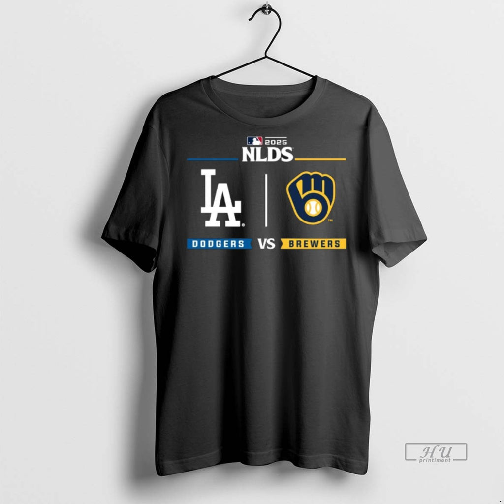 New Nlcs La Dodgers Vs Brewers 2025 Postseason Graphic Tee Shirt Sweater