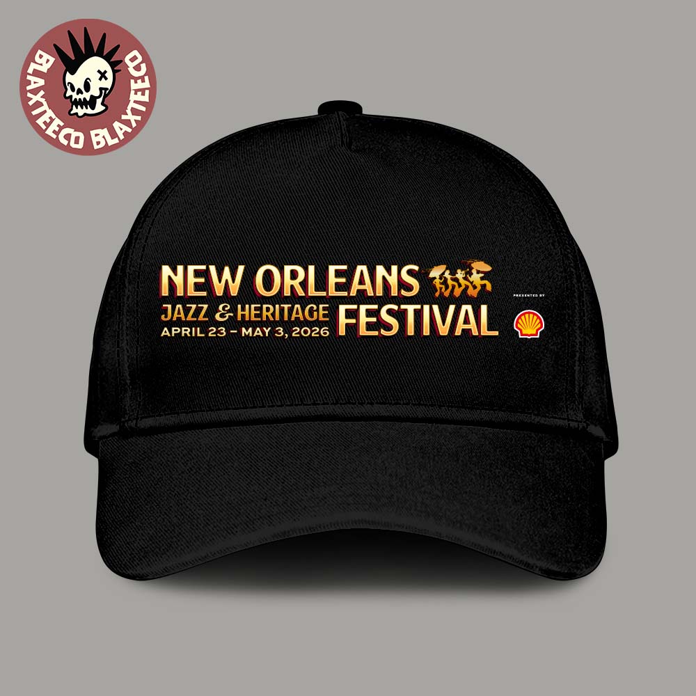 New Orleans Jazz And Heritage Festival 2026 On April 23 to May 3 2026 Official Logo Classic Cap Hat Snapback