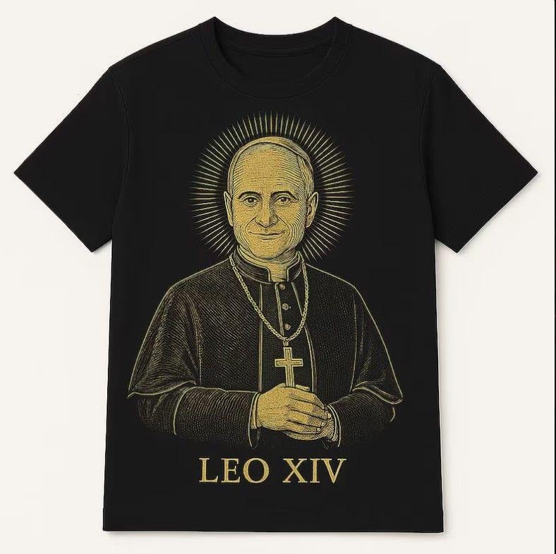 New Pope Leo XIV Unisex Tee, Robert Prevost T-Shirt, Holy Vatican Shirt Hoodie, Sweatshirt | TeeBloomCo.com