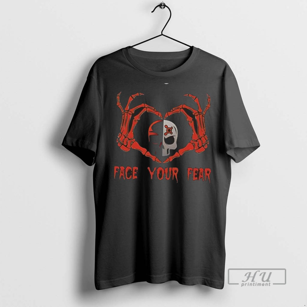 New Skull Hand Skeleton Face Your Fear Halloween Tee Shirts Sweatshirt Hoodies