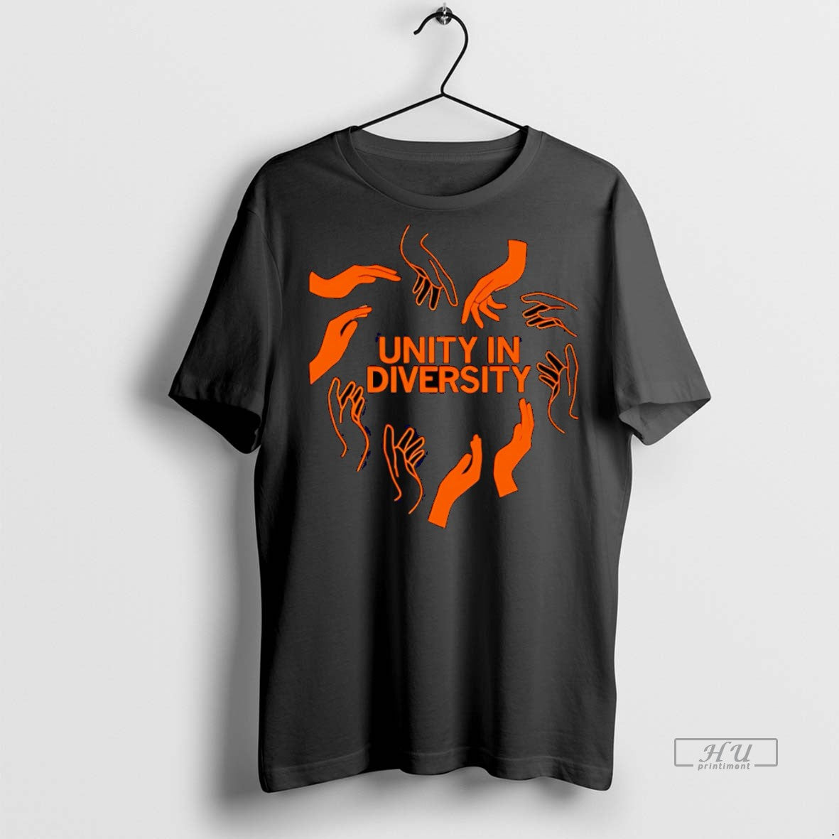 New Unity In Diversity Hands Graphic Tee Shirt Sweater