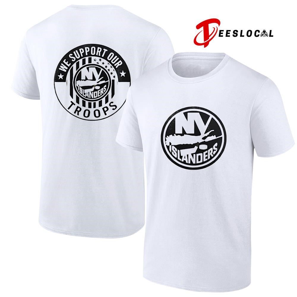 New York Islanders we support our Troops military appreciation shirt