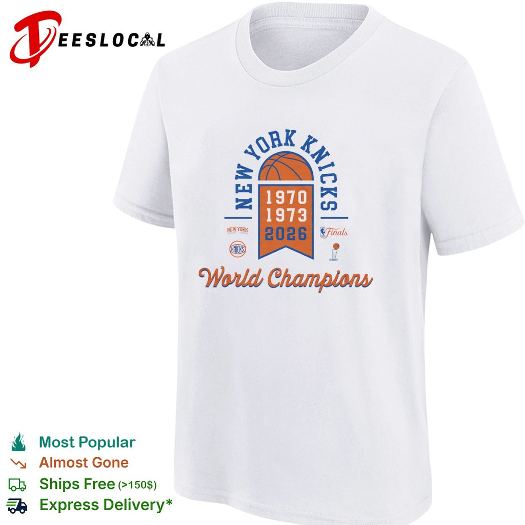 New York Knicks 1970 1973 2026 World Champions Finals Basketball Team Shirt