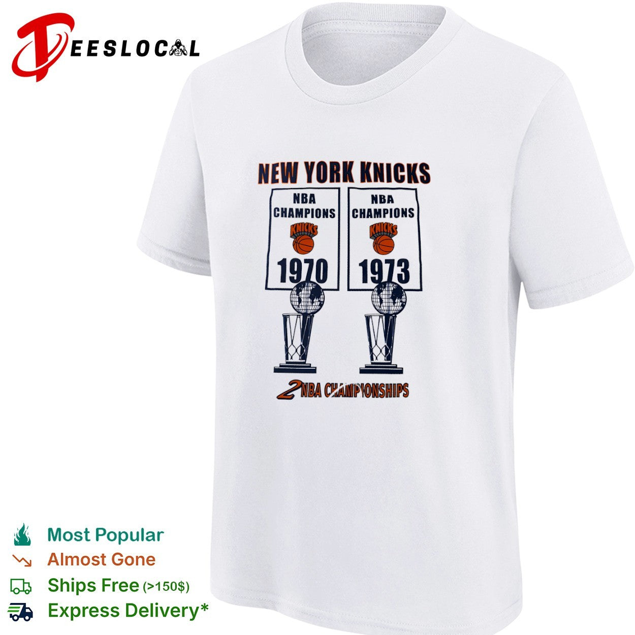 New York Knicks 1970 1973 NBA Champions shirt