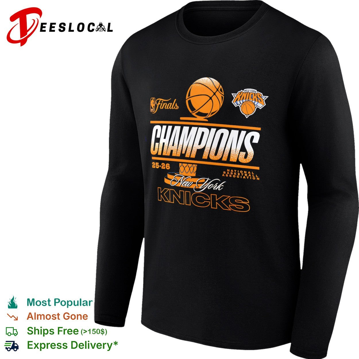 New York Knicks 2025 2026 Champions Finals National Basketball Association shirt