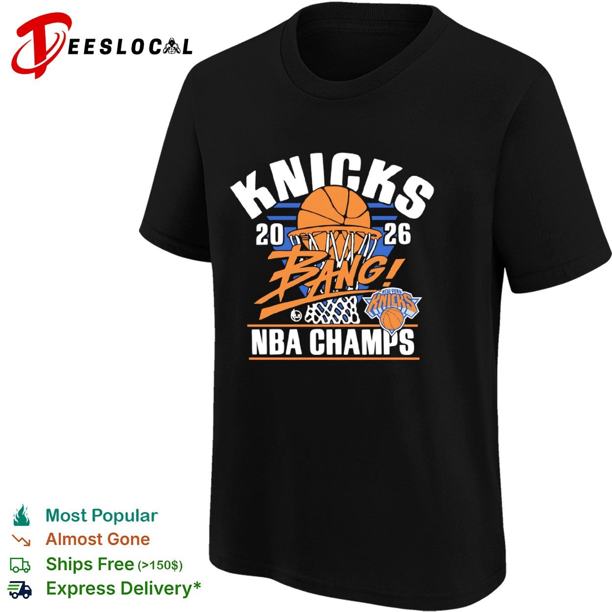 New York Knicks 2026 Bang NBA Champs Basketball shirt