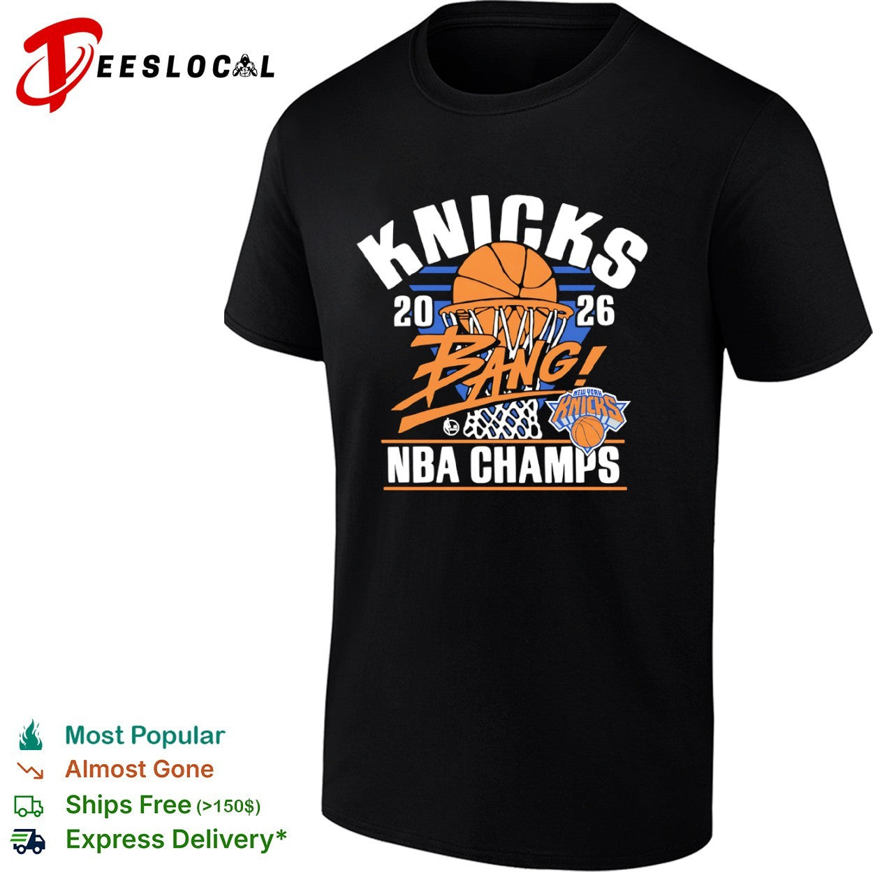 New York Knicks 2026 Bang NBA Champs Basketball shirt