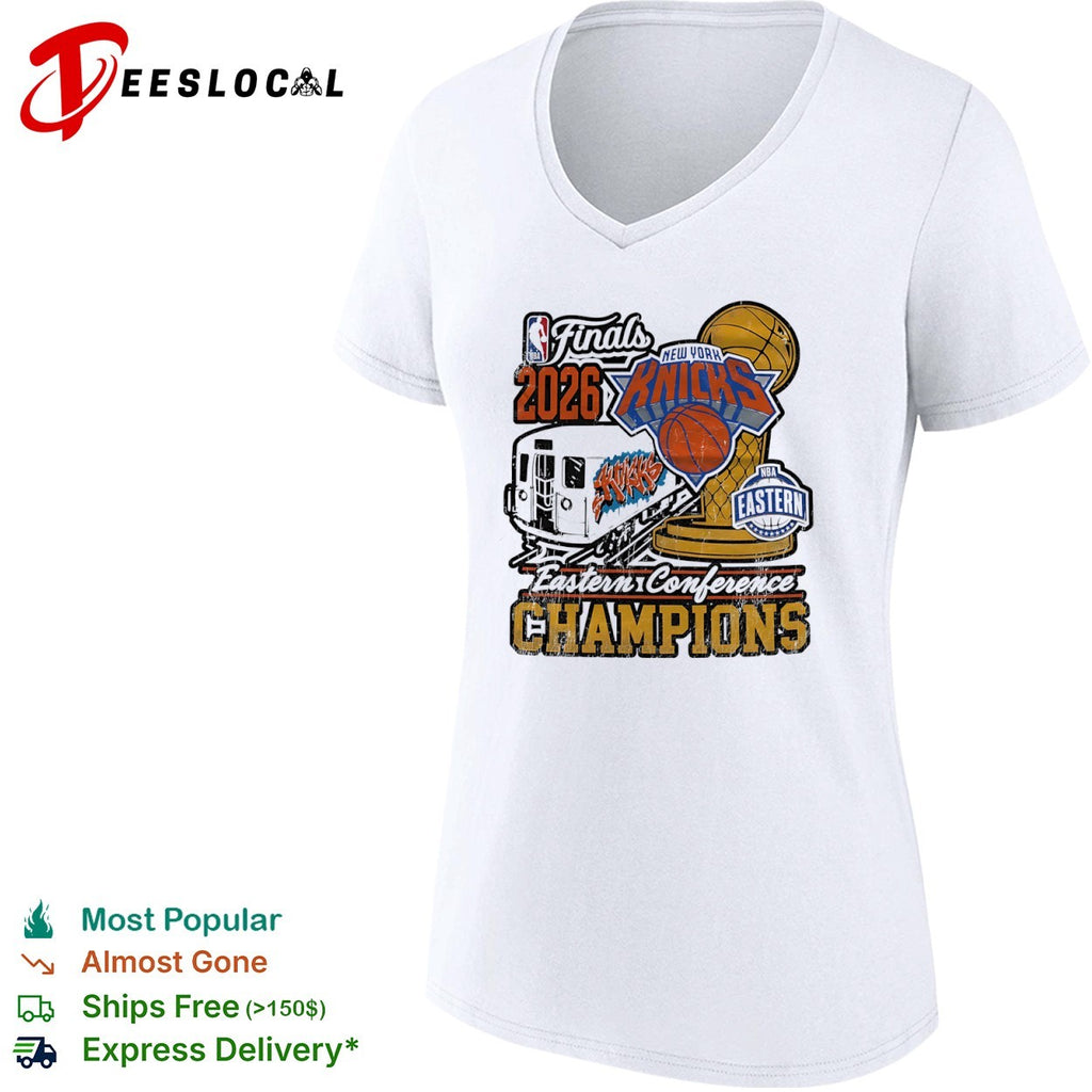 New York Knicks 2026 Finals Eastern Conference Champions NBA subway basketball shirt