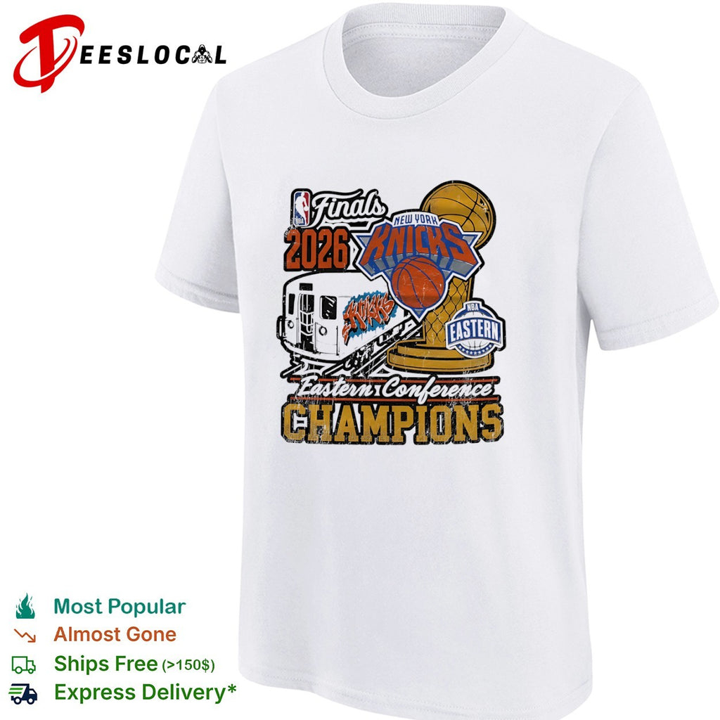 New York Knicks 2026 Finals Eastern Conference Champions NBA subway basketball shirt