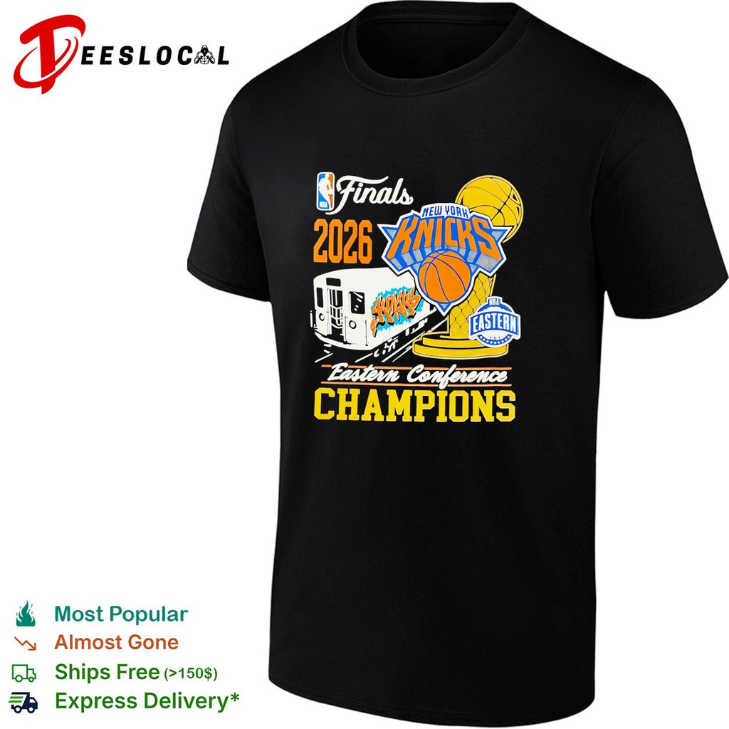 New York Knicks 2026 Finals Eastern Conference Champions subway graffiti art shirt