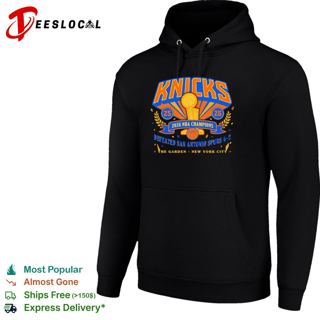 New York Knicks 2026 NBA Champions Defeated San Antonio Spurs 4-2 The Garden shirt