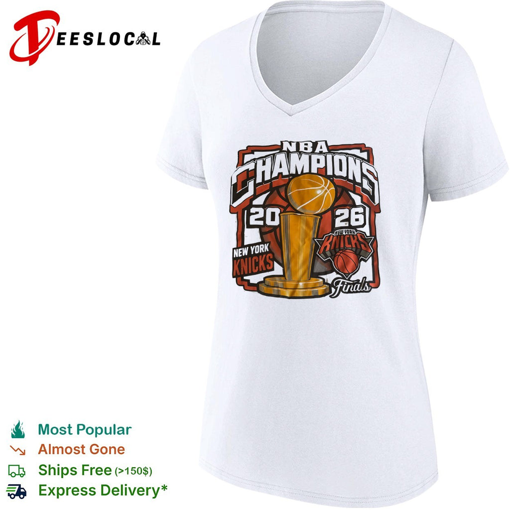 New York Knicks 2026 NBA Champions Finals Trophy logo shirt