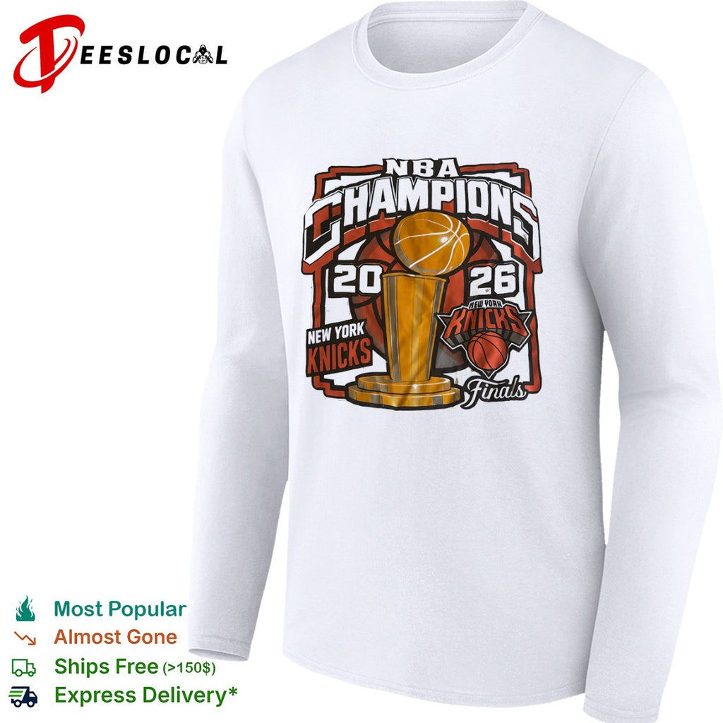 New York Knicks 2026 NBA Champions Finals Trophy logo shirt