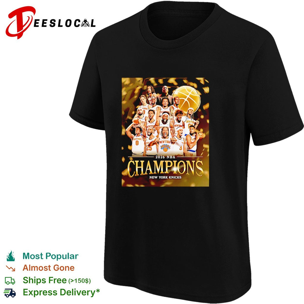 New York Knicks 2026 NBA Champions team shirt