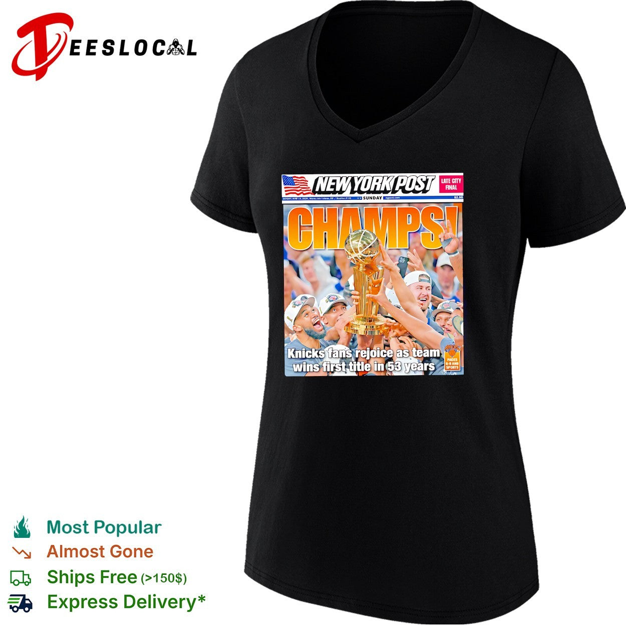 New York Knicks 2026 NBA Finals Champions First Title In 53 Years New York Post Magazine Cover shirt