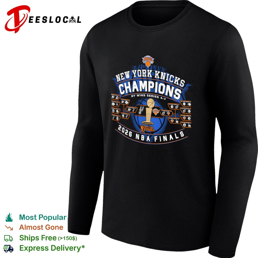 New York Knicks 2026 NBA Finals Champions Trophy shirt