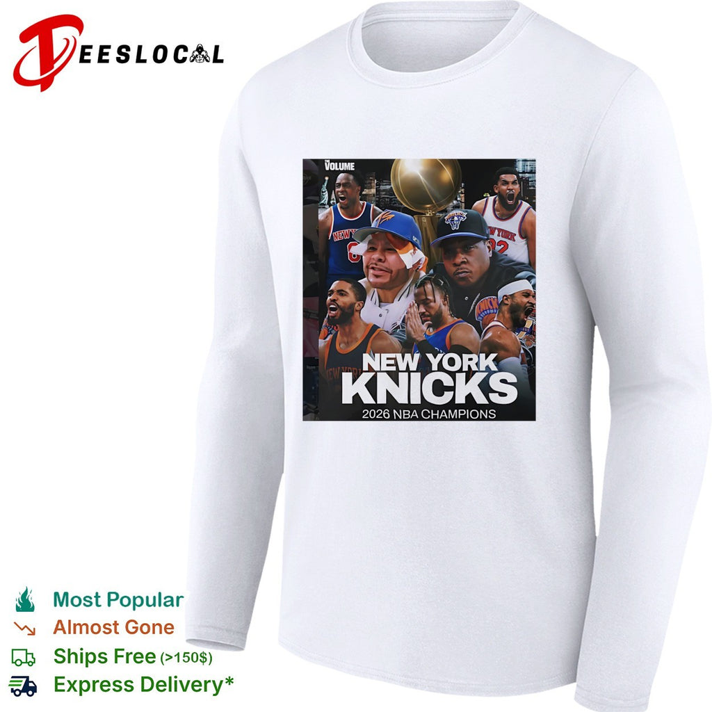 New York Knicks 2026 NBA champions team photo collage shirt