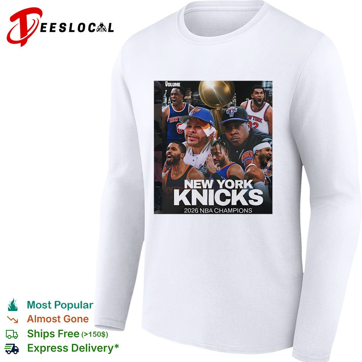New York Knicks 2026 NBA champions team photo collage shirt