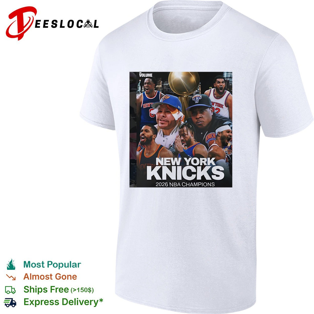 New York Knicks 2026 NBA champions team photo collage shirt