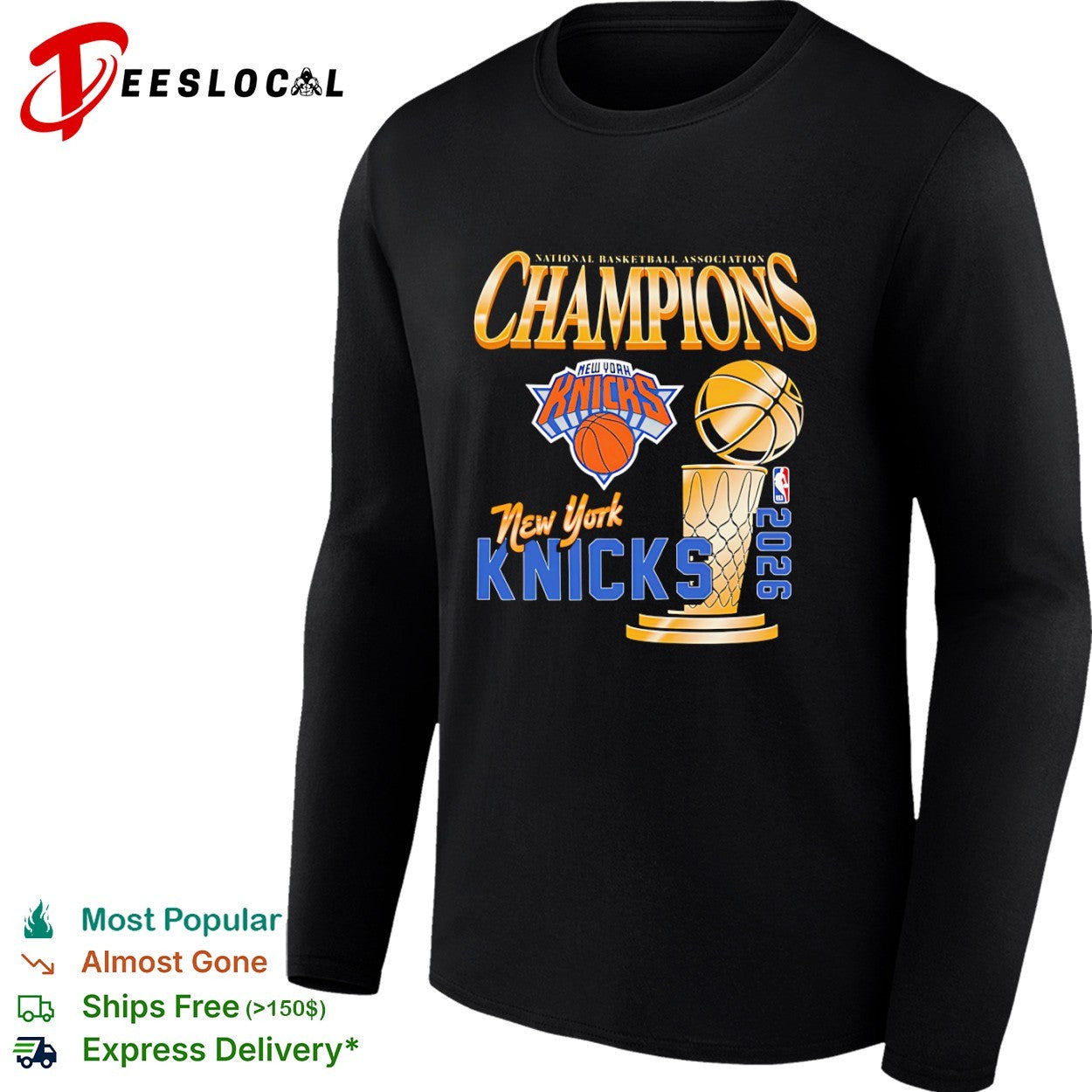 New York Knicks 2026 National Basketball Association Champions Basketball shirt