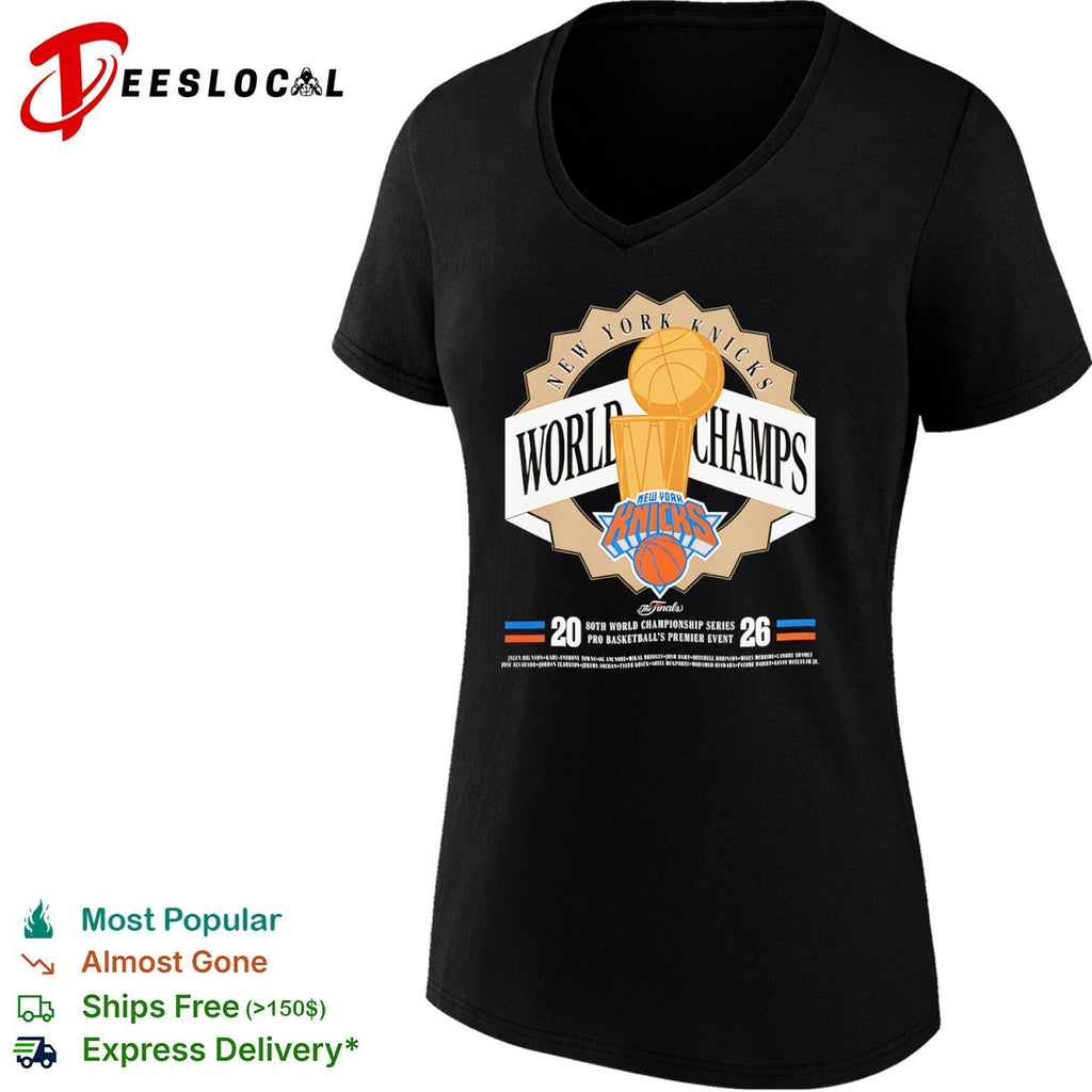 New York Knicks 2026 World Champs Finals shirt