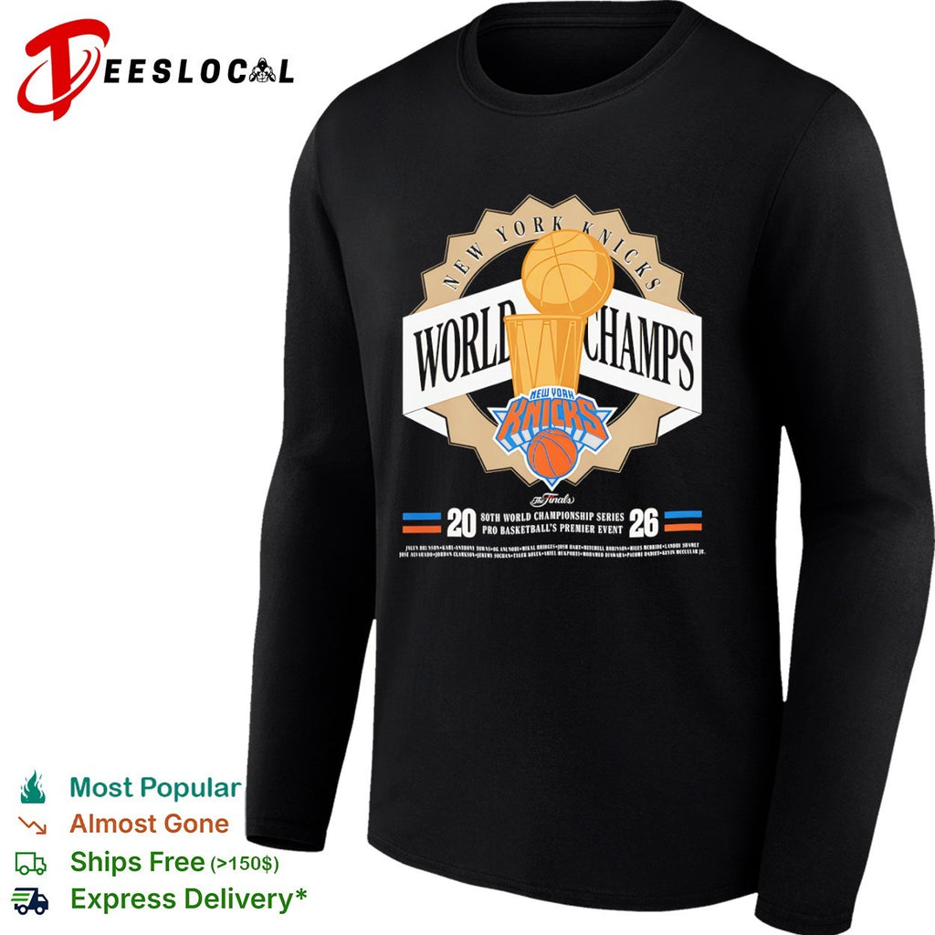 New York Knicks 2026 World Champs Finals shirt