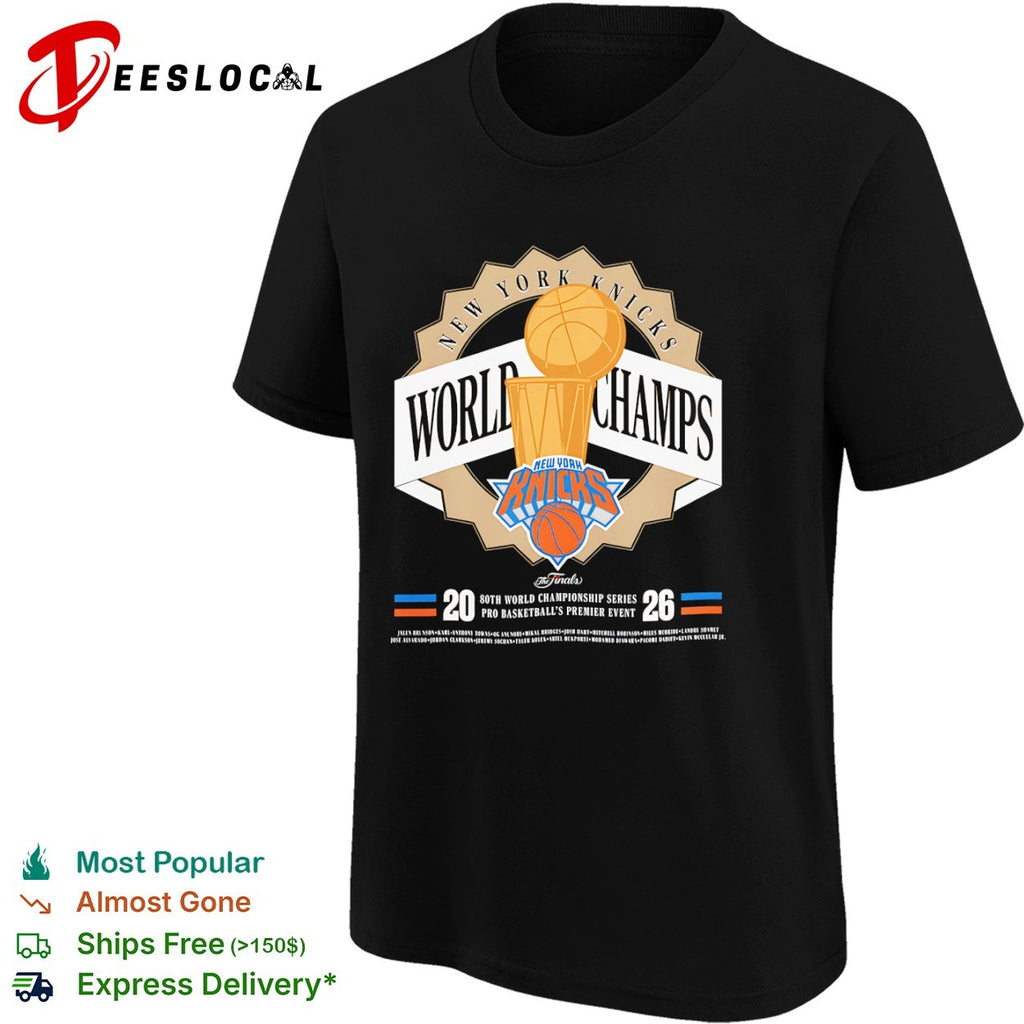 New York Knicks 2026 World Champs Finals shirt