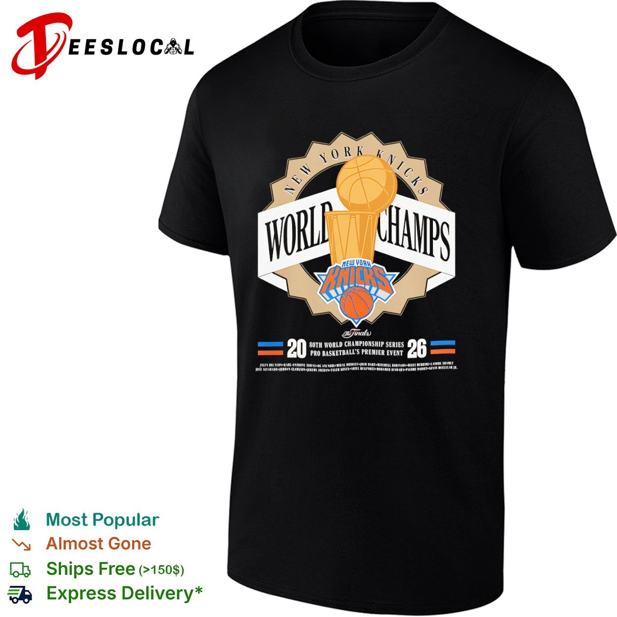 New York Knicks 2026 World Champs Finals shirt