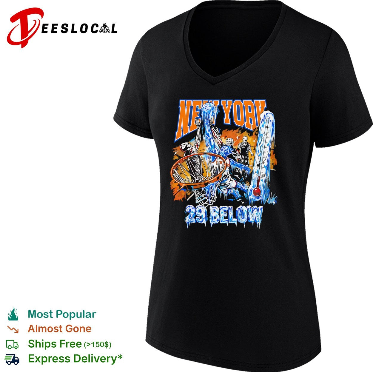 New York Knicks 29 Below Basketball shirt