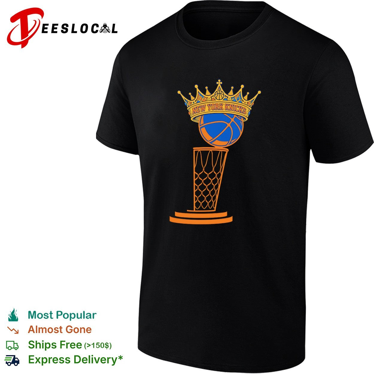 New York Knicks Basketball Crown Championship Trophy Celebration Team Logo shirt