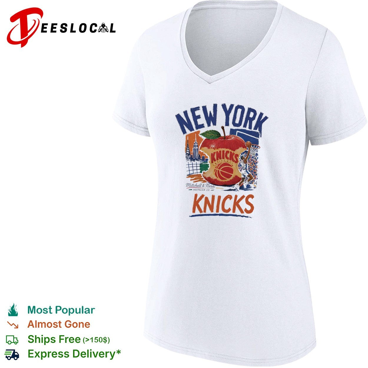 New York Knicks Big Apple Basketball team shirt