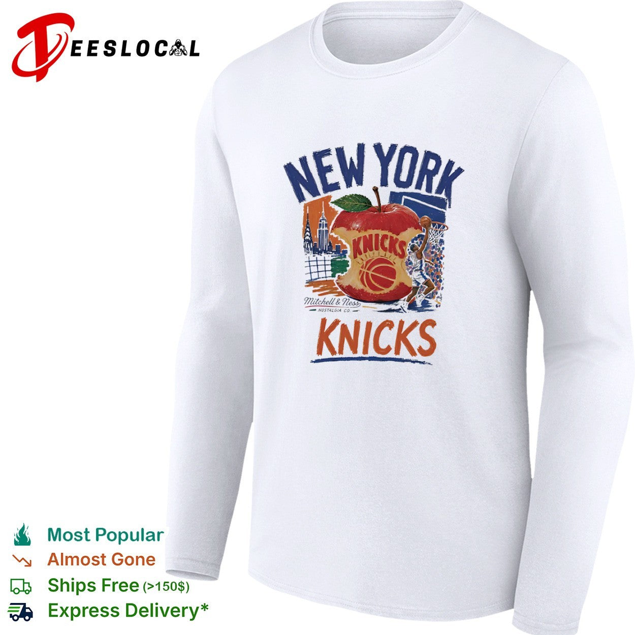 New York Knicks Big Apple Basketball team shirt
