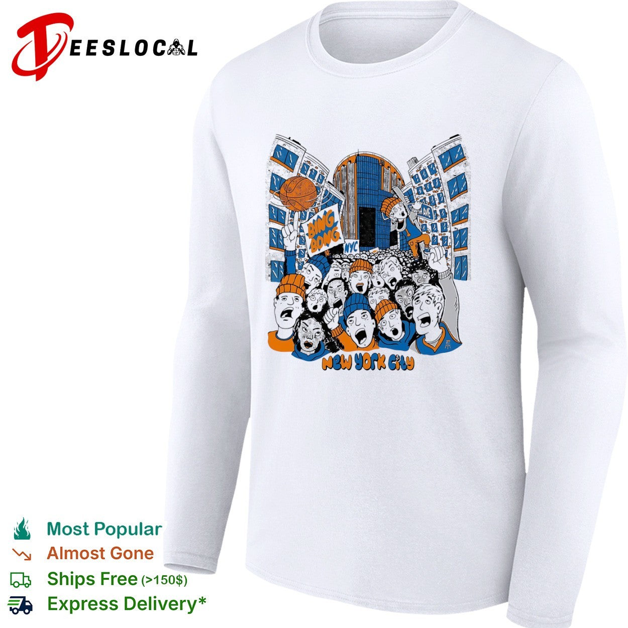 New York Knicks Bing Bong NYC New York City basketball shirt