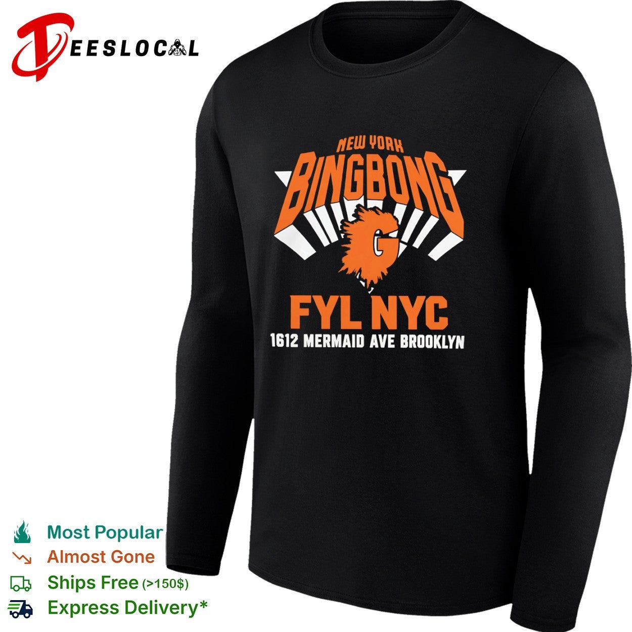 New York Knicks Bingbong Fyl Nyc 1612 Mermaid Ave Brooklyn shirt