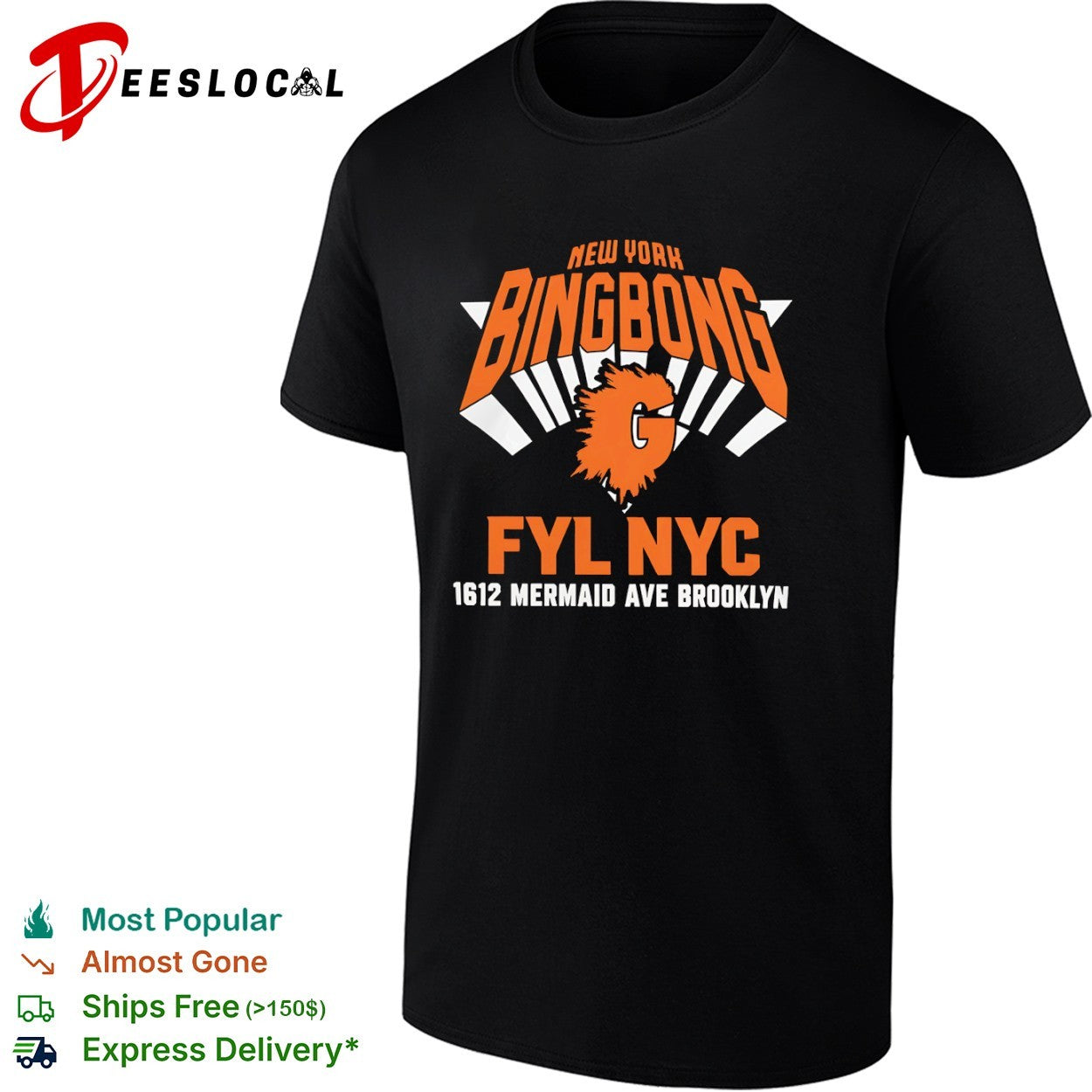 New York Knicks Bingbong Fyl Nyc 1612 Mermaid Ave Brooklyn shirt