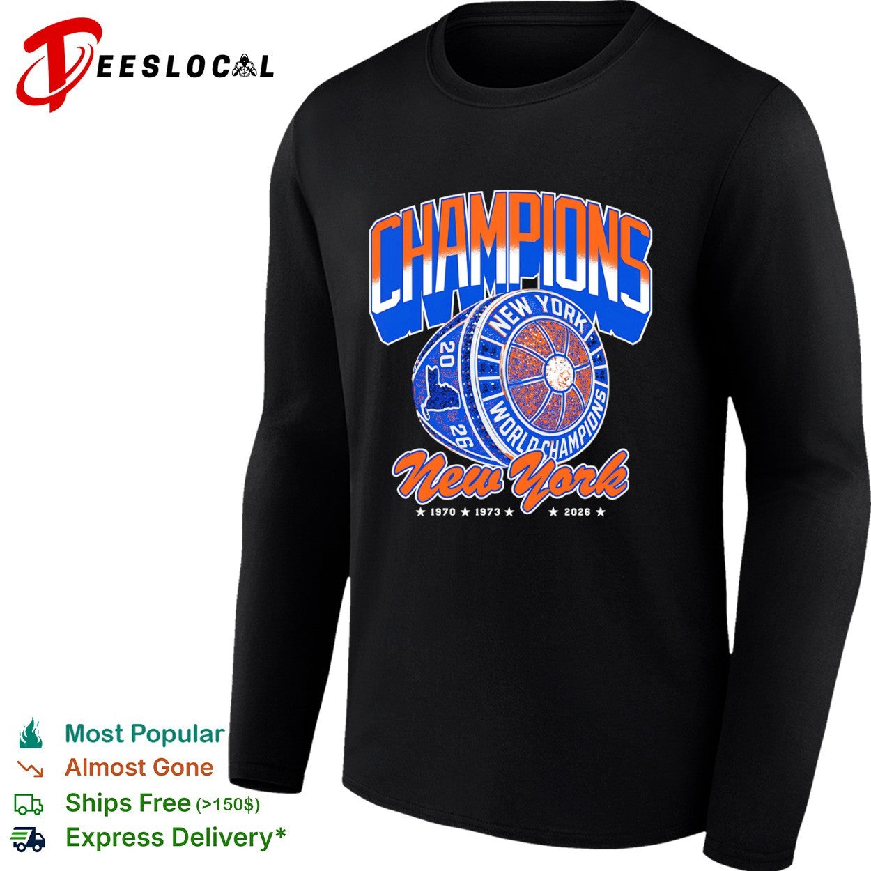 New York Knicks Champions 1970 1973 2026 World Champions New York basketball shirt