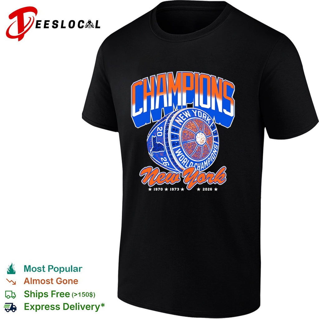 New York Knicks Champions 1970 1973 2026 World Champions New York basketball shirt