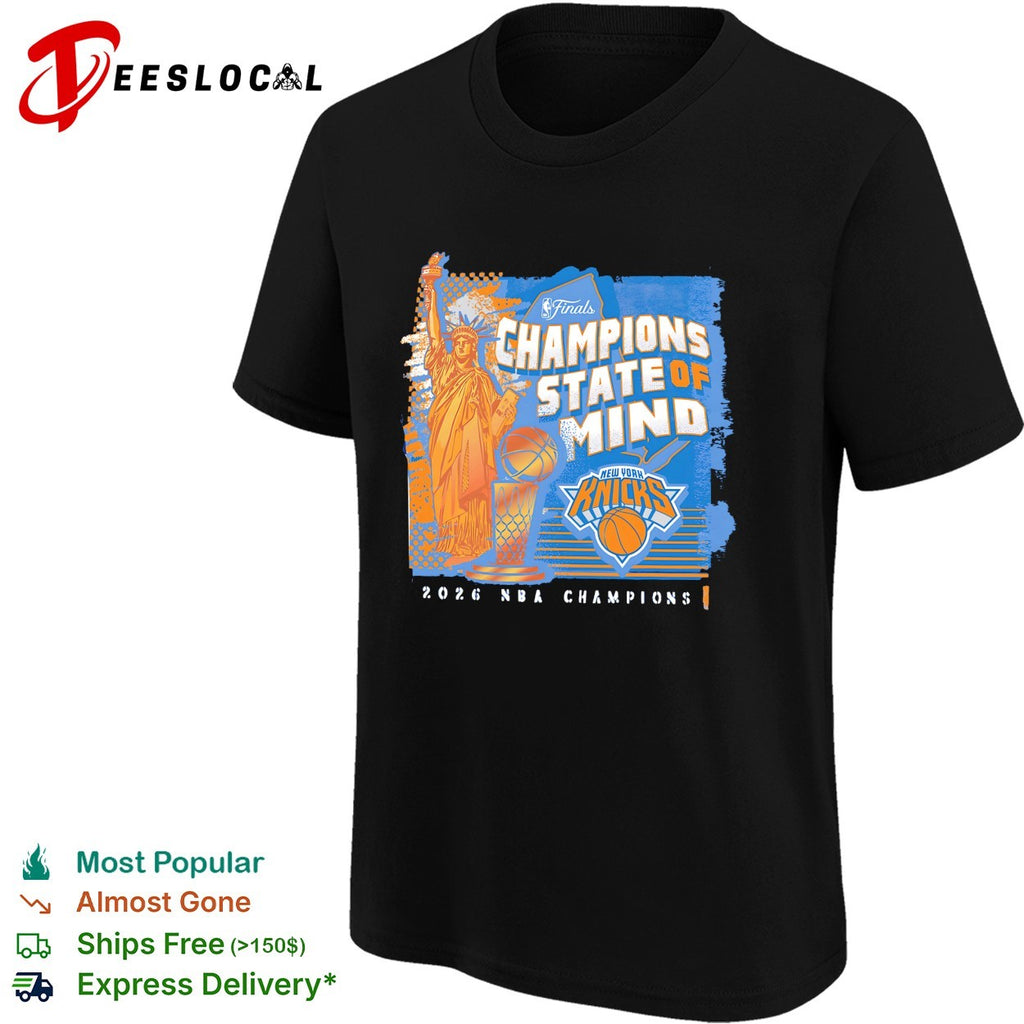 New York Knicks Champions State of Mind Statue of Liberty 2026 NBA Champions shirt