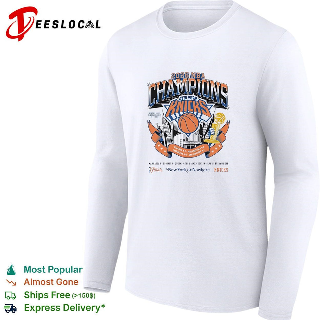 New York Knicks Champions boroughs banner basketball poster shirt