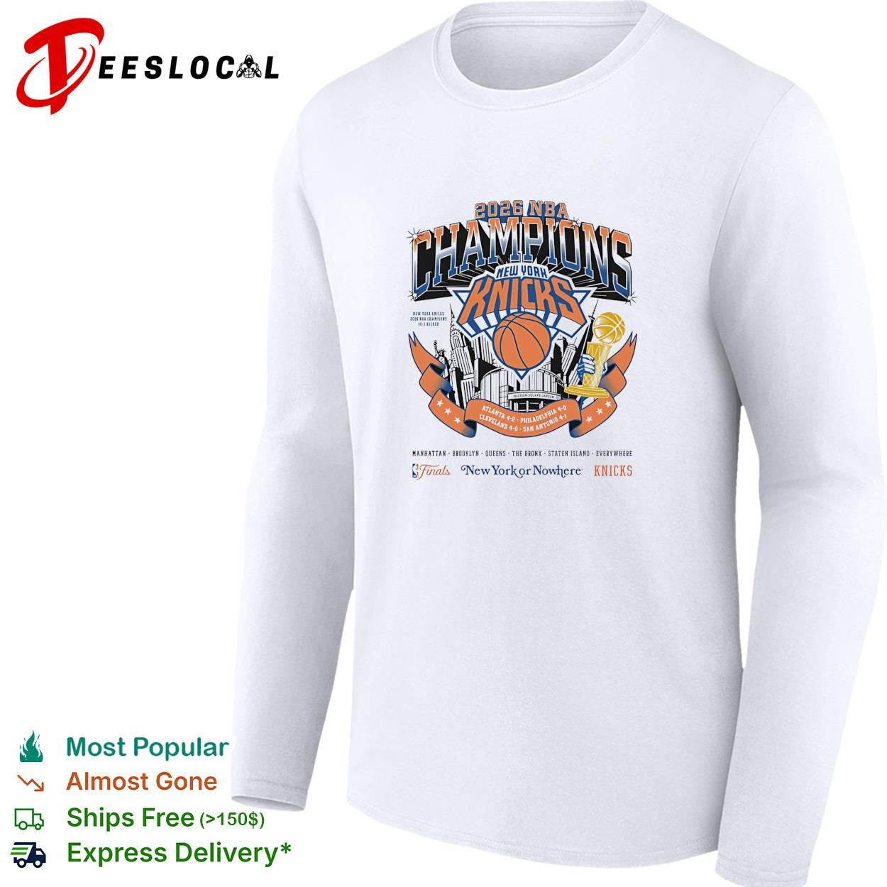 New York Knicks Champions boroughs banner basketball poster shirt