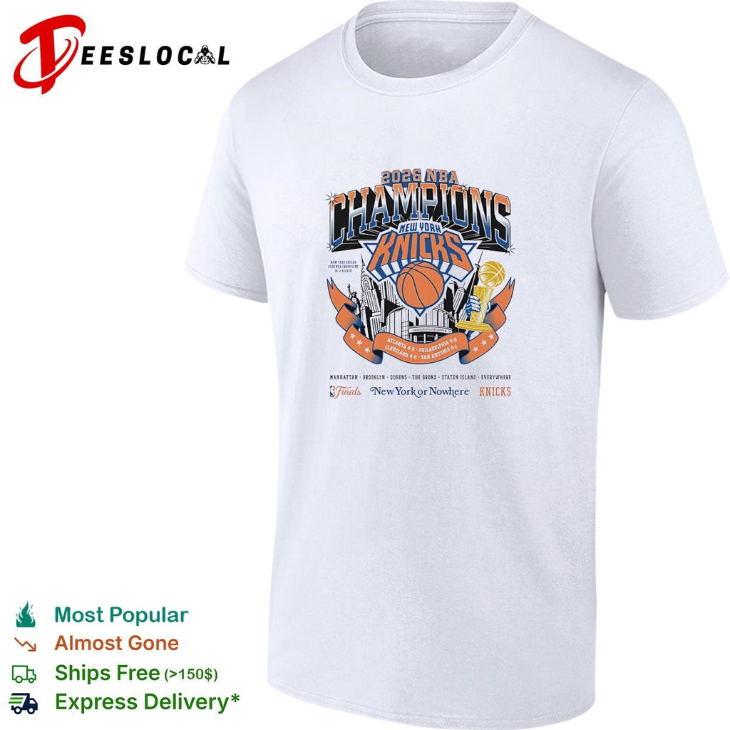 New York Knicks Champions boroughs banner basketball poster shirt